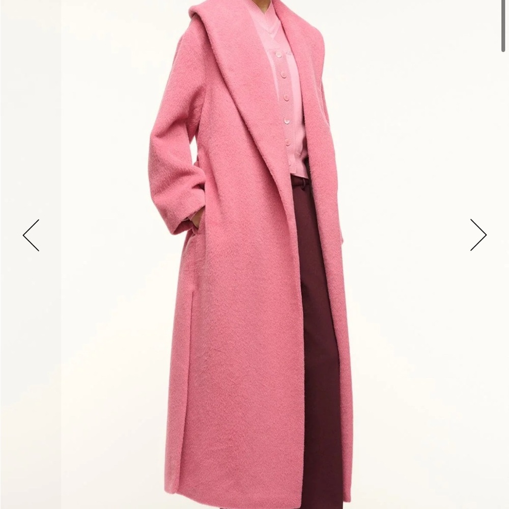 Chic Pink Overcoat